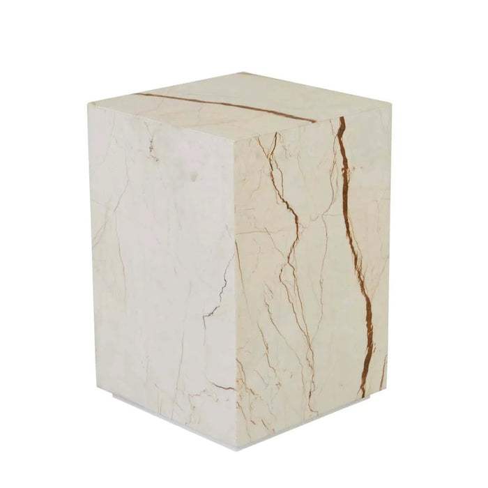 Elle Block Square Side Table - Biku Furniture & Homewares