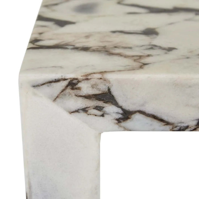 Elle Monument Coffee Table - Matt Ocean Marble - Biku Furniture & Homewares