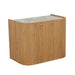 Elsie Bedside - Matt White Marble - Natural Ash - Biku Furniture & Homewares