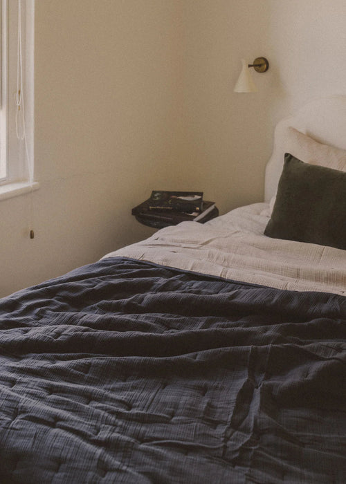 Enes Quilted Bed Cover King - Biku Furniture & Homewares