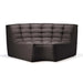 Ethnicraft Slouch Round Corner Sofa - Dark Grey - Biku Furniture & Homewares