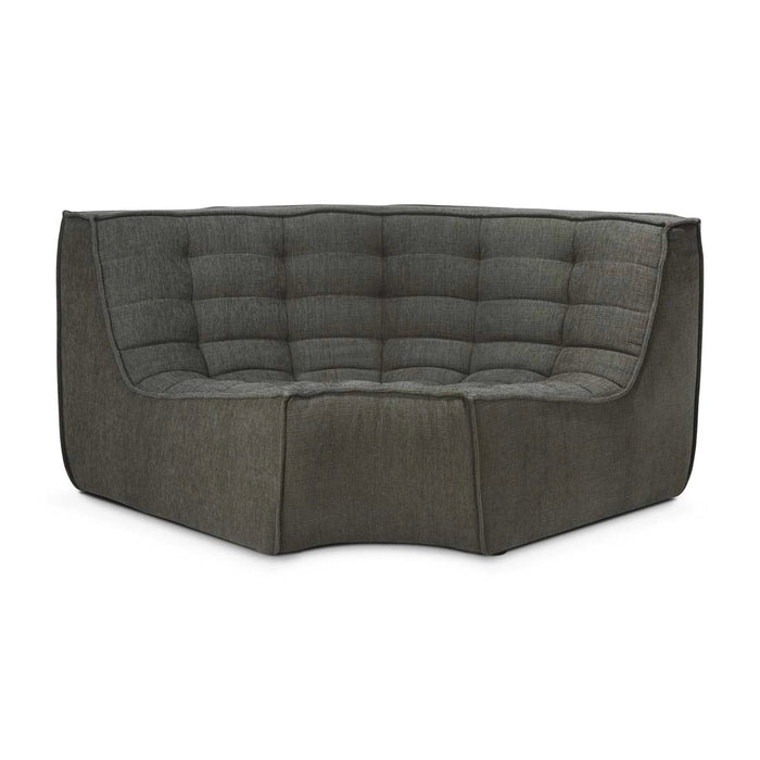 Ethnicraft Slouch Round Corner Sofa - Eco Moss - Biku Furniture & Homewares