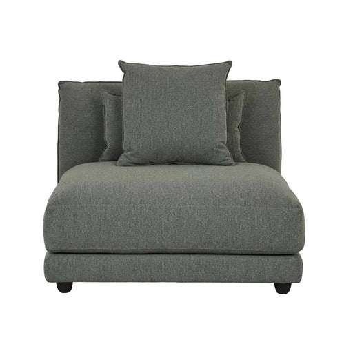 Felix Crest 1 Seater Centre Sofa - Olive Leaf - Biku Furniture & Homewares
