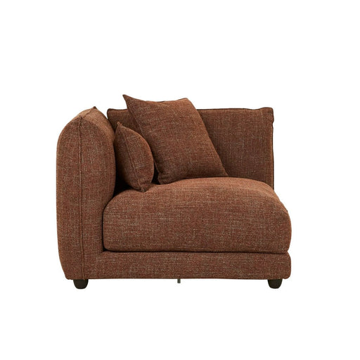 Felix Crest 1 Seater Left Corner Sofa - Auburn Weave - Biku Furniture & Homewares