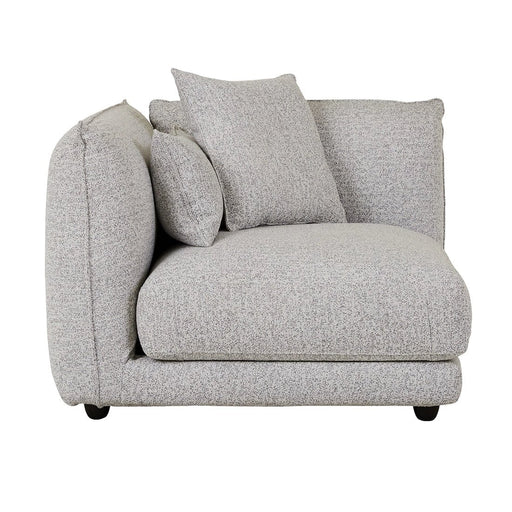 Felix Crest 1 Seater Left Corner Sofa - Cloud Speckle - Biku Furniture & Homewares