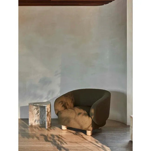 Flo Occasional Chair - Deep Olive - Natural Ash - Biku Furniture & Homewares