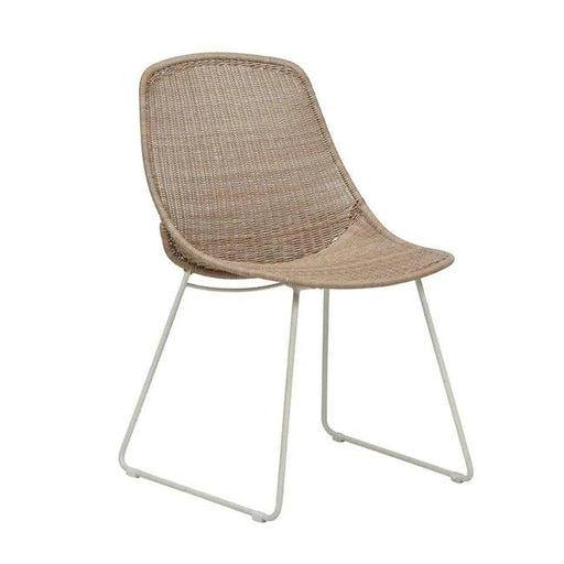 Granada Scoop Closed Weave Dining Chair - Linen - Sand - Biku Furniture & Homewares