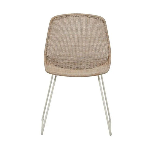Granada Scoop Closed Weave Dining Chair - Linen - Sand - Biku Furniture & Homewares