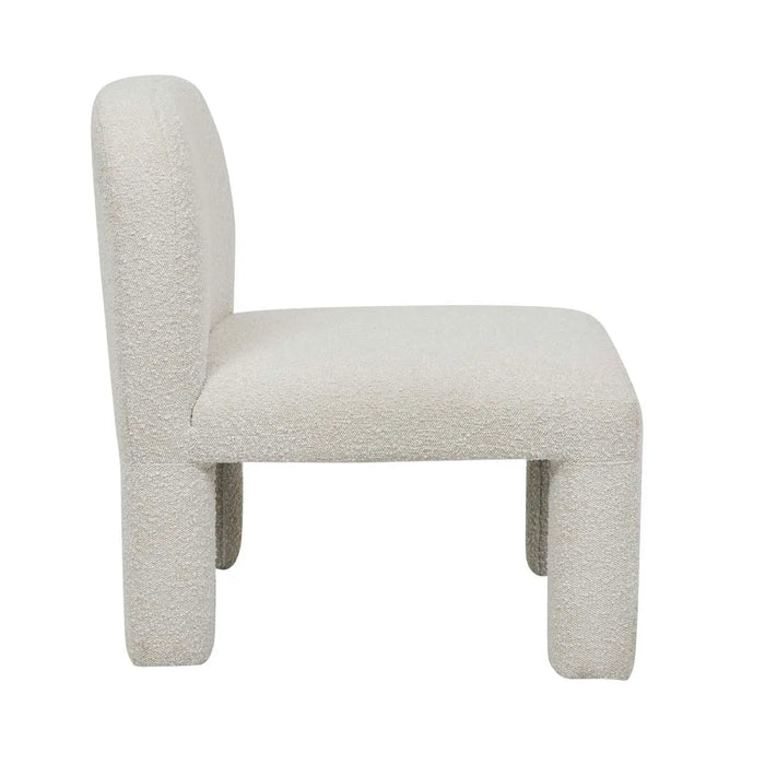 Hugo Arc Occasional Chair - Oat Boucle - Biku Furniture & Homewares