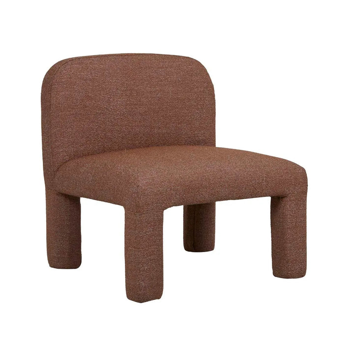 Hugo Arc Occasional Chair - Rust Speckle - Biku Furniture & Homewares