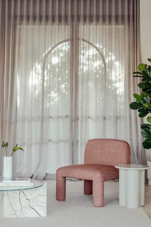 Hugo Arc Occasional Chair - Rust Speckle - Biku Furniture & Homewares