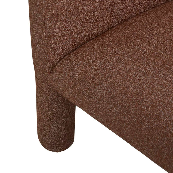 Hugo Arc Occasional Chair - Rust Speckle - Biku Furniture & Homewares
