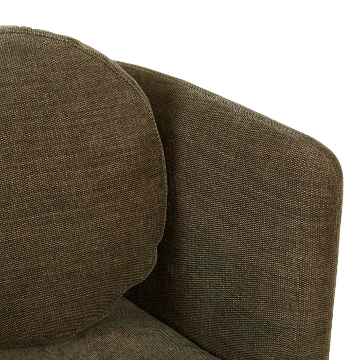 Hugo Bow Occasional Chair - Copeland Olive - Biku Furniture & Homewares