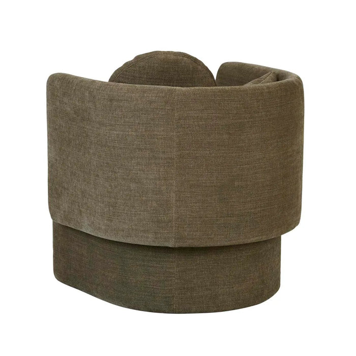 Hugo Bow Occasional Chair - Copeland Olive - Biku Furniture & Homewares