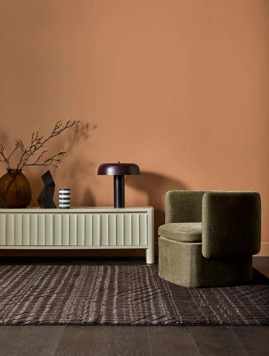 Hugo Bow Occasional Chair - Copeland Olive - Biku Furniture & Homewares