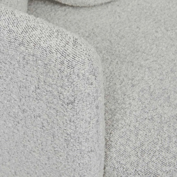 Hugo Bow Occasional Chair - Grey Speckle Boucle - Biku Furniture & Homewares