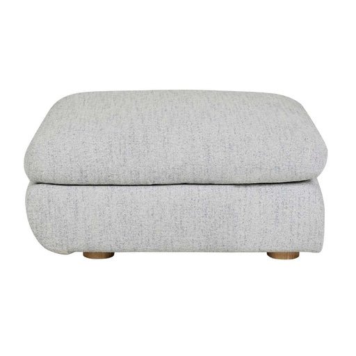 Hugo Marla Ottoman - Ice Grey - Biku Furniture & Homewares