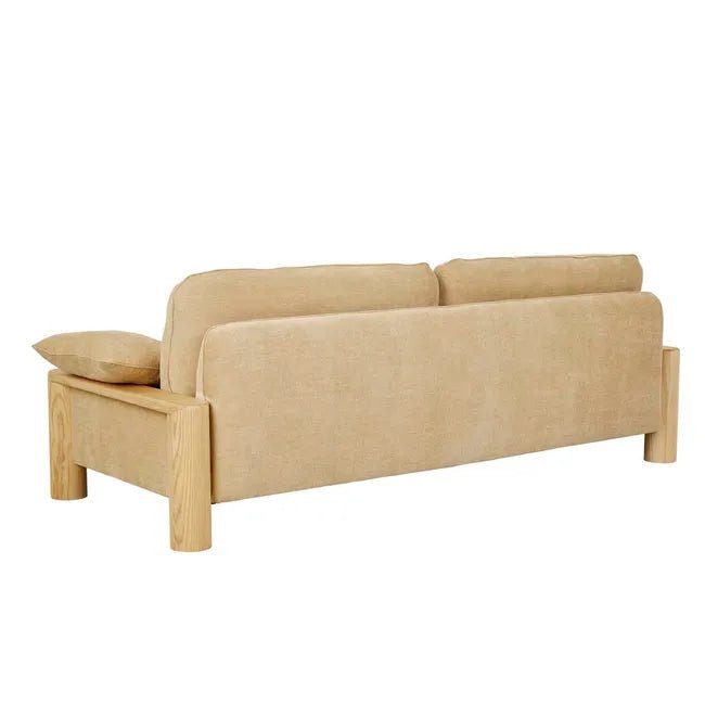 Hugo Remy 3 Seater Sofa - Natural Ash Veneer - Biku Furniture & Homewares