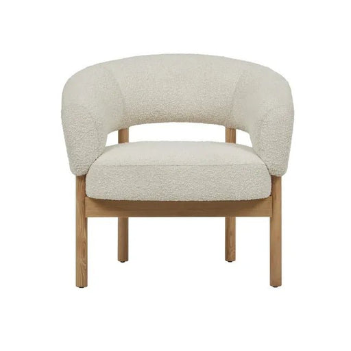 Jenson Occasional Chair - Barley Boucle - Natural Ash - Biku Furniture & Homewares