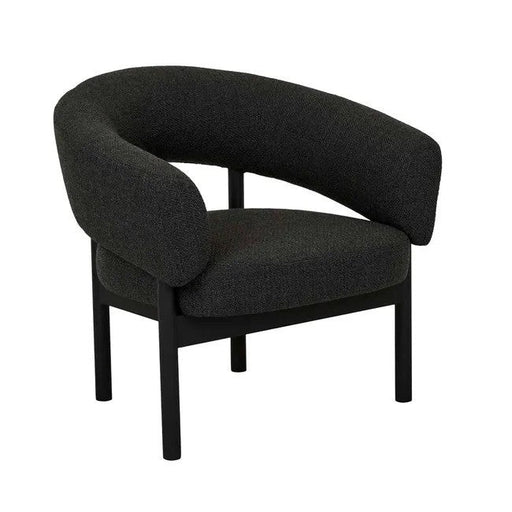Jenson Occasional Chair - Slate Grey - BLACK ASH - Biku Furniture & Homewares