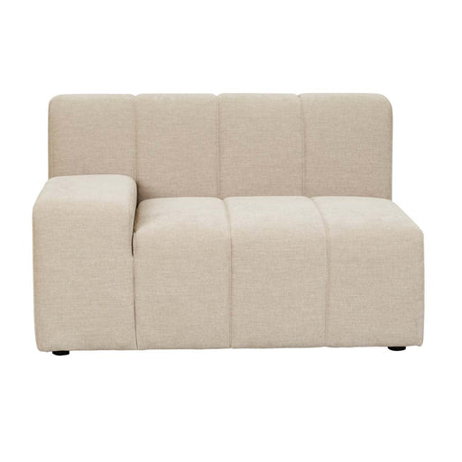 Juno Channel 1 Seater Left Arm Sofa - Copeland Birch - Biku Furniture & Homewares