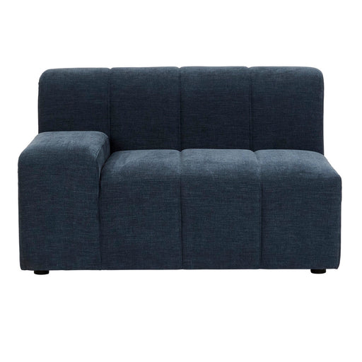 Juno Channel 1 Seater Left Arm Sofa - Copeland Ink - Biku Furniture & Homewares