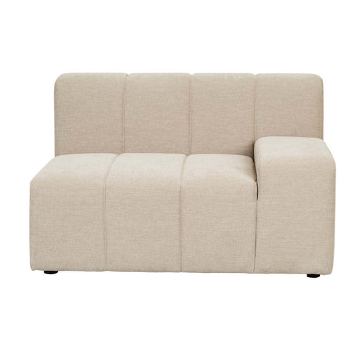 Juno Channel 1 Seater Right Arm Sofa - Copeland Birch - Biku Furniture & Homewares