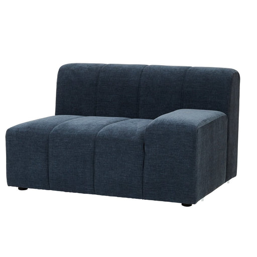 Juno Channel 1 Seater Right Arm Sofa - Copeland Ink - Biku Furniture & Homewares