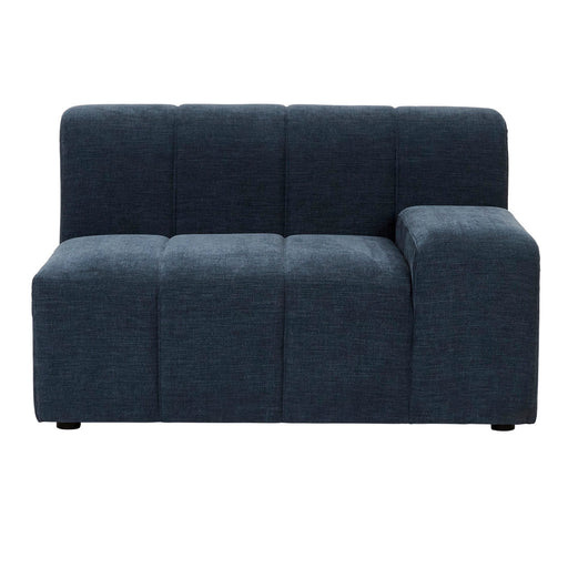 Juno Channel 1 Seater Right Arm Sofa - Copeland Ink - Biku Furniture & Homewares