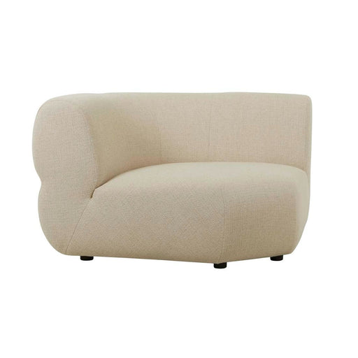 Juno Cloud Round Corner Sofa - Cashew Tweed - Biku Furniture & Homewares