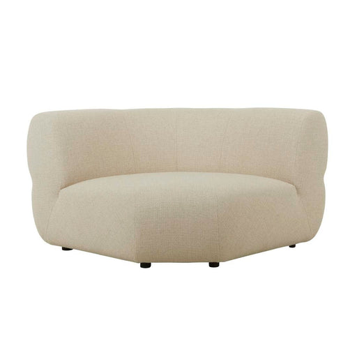 Juno Cloud Round Corner Sofa - Cashew Tweed - Biku Furniture & Homewares