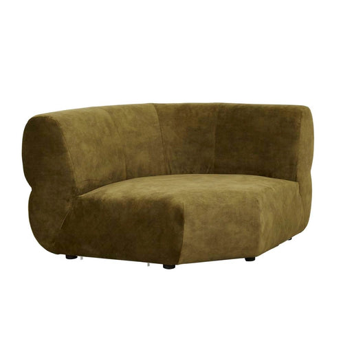 Juno Cloud Round Corner Sofa - Lovely Moss - Biku Furniture & Homewares