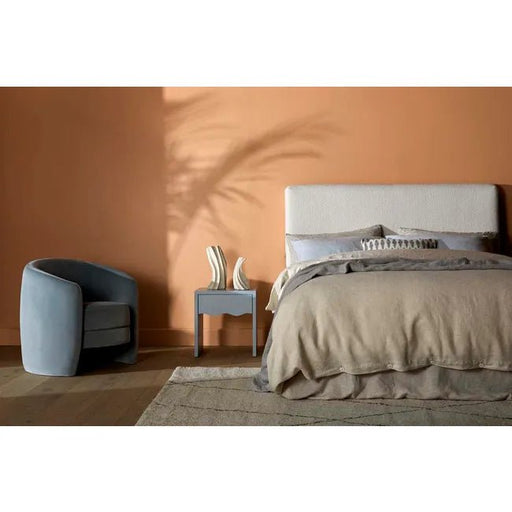 Kennedy Tenner Occasional Chair - Misty Blue Velvet - Biku Furniture & Homewares