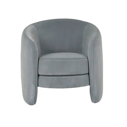 Kennedy Tenner Occasional Chair - Misty Blue Velvet - Biku Furniture & Homewares