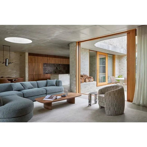 Kennedy Tenner Occasional Chair - Mushroom Weave - Biku Furniture & Homewares