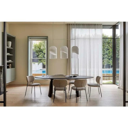 Kin Oval Dining Table - Matt Dark Oak - Biku Furniture & Homewares