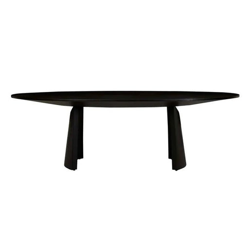 Kin Oval Dining Table - Matt Dark Oak - Biku Furniture & Homewares