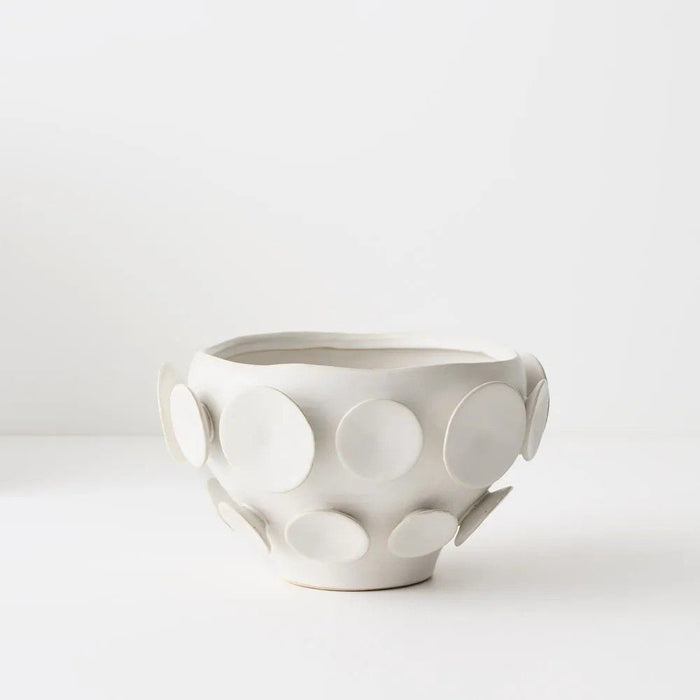 Kuso White Pot - Biku Furniture & Homewares