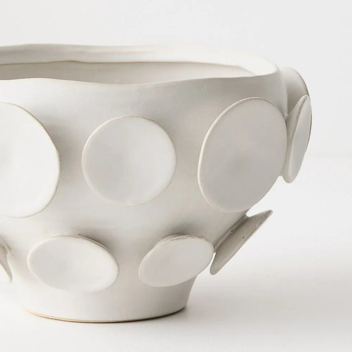 Kuso White Pot - Biku Furniture & Homewares