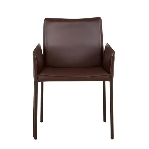 Lachlan Dining Armchair - Burgundy - Biku Furniture & Homewares