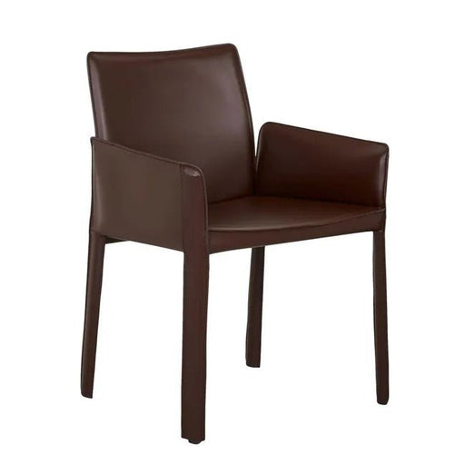 Lachlan Dining Armchair - Burgundy - Biku Furniture & Homewares