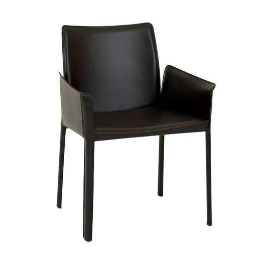 Lachlan Dining Armchair - Jet Black - Biku Furniture & Homewares