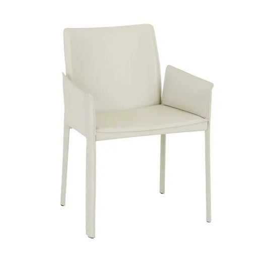 Lachlan Dining Armchair - Linen Grey - Biku Furniture & Homewares