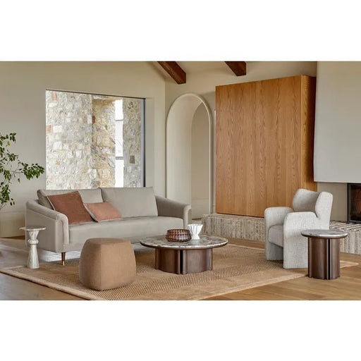 Leon Marble Coffee Table - Matt Ocean Marble - Biku Furniture & Homewares