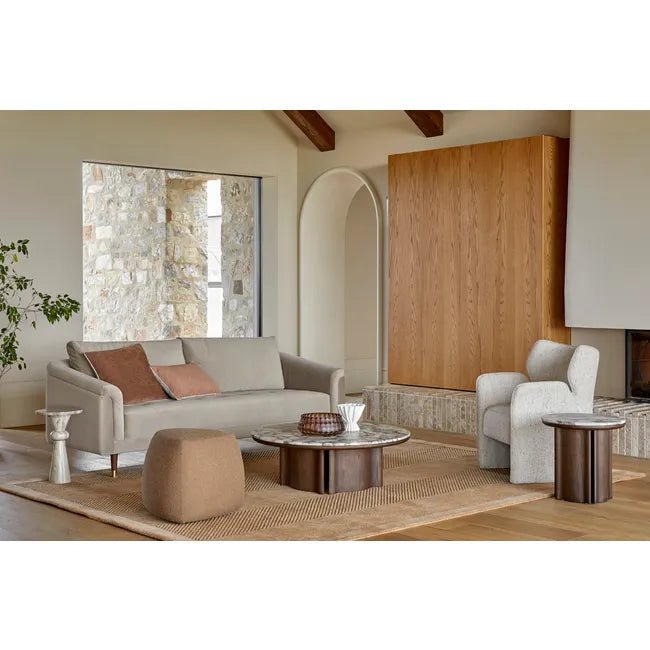 Leon Marble Coffee Table - Matt Ocean Marble - Biku Furniture & Homewares