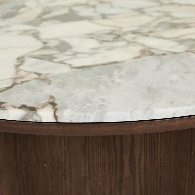 Leon Marble Coffee Table - Matt Ocean Marble - Biku Furniture & Homewares