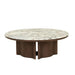 Leon Marble Coffee Table - Matt Ocean Marble - Biku Furniture & Homewares