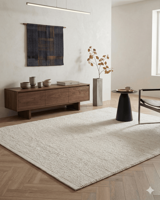 Lior Ivory Floor Rug - Biku Furniture & Homewares