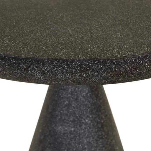 Livorno Luna Cafe Table - Black Speckle - Biku Furniture & Homewares