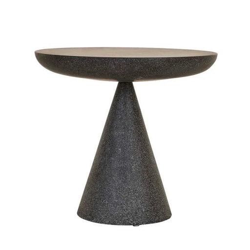 Livorno Luna Cafe Table - Black Speckle - Biku Furniture & Homewares